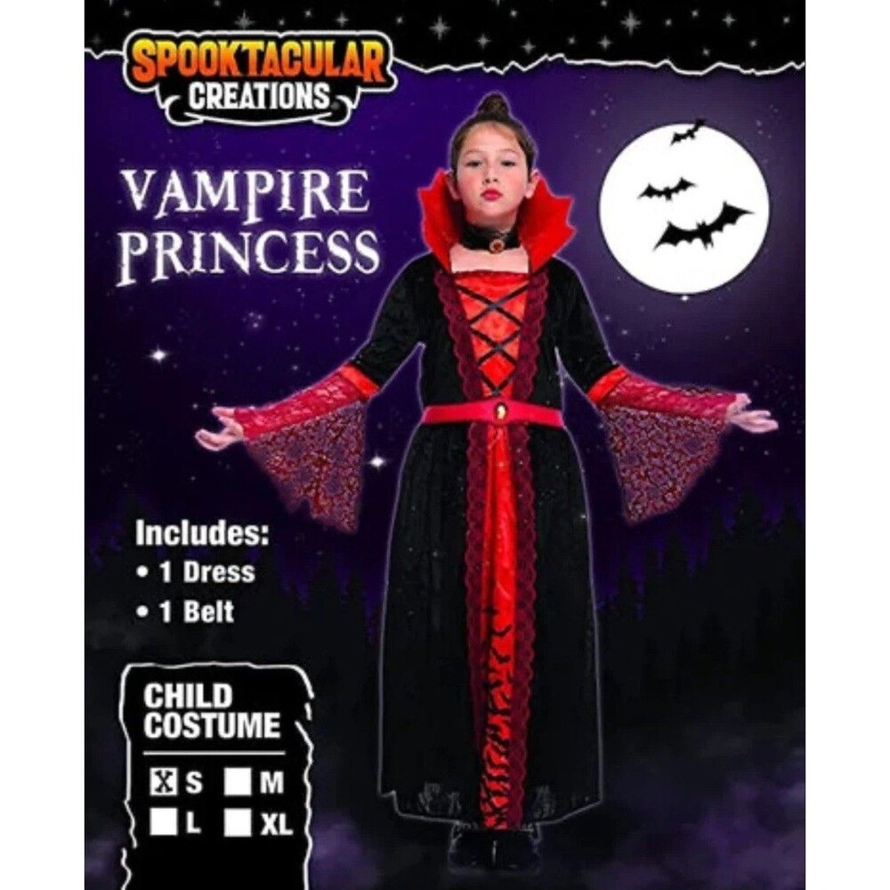 VAMPIRE PRINCESS Costume CHILD SMALL Halloween Spooktacular Creation NIP